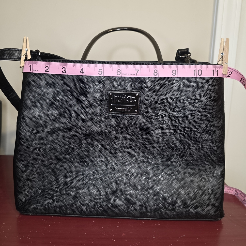 Harry Potter x Loungefly Deathly Hallows Structured Satchel - Picture 9 of 10